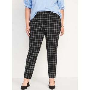 {Old Navy} High Rise Pixie Pants With Secret-Slim Pockets - Windowpane - SIZE 14